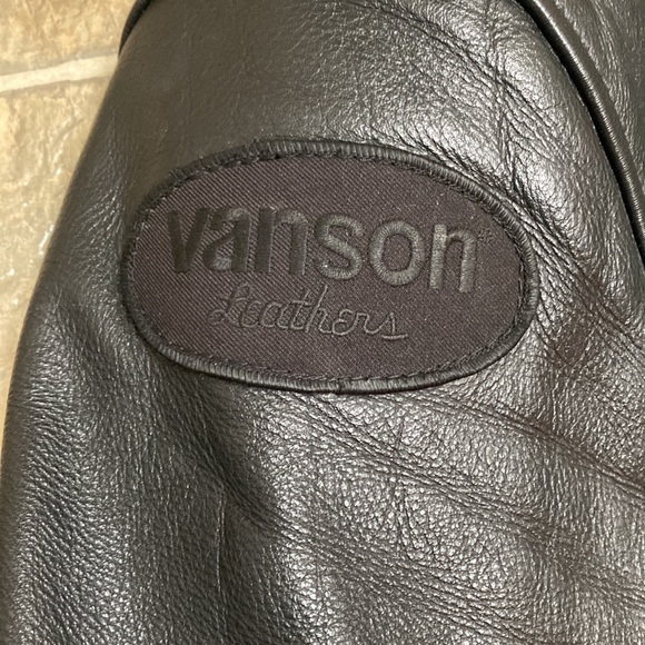 SOLD on eBay. Vanson Leathers Drifter Mk2 Blacked Out Leather Motorcycle Jacket. - Picture 5 of 11
